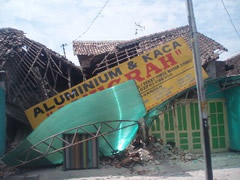Destrucción terremoto Yogyakarta