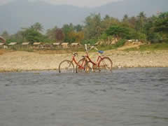 bicicleta acuática